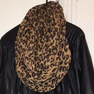 Cheetah Print Infinity Scarf